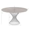 Armen Living Cirque 54" Round Walnut Wood and Metal Pedestal Dining Table LCCQDIWA - alternate 3